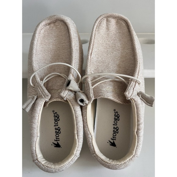 New! Frogg Toggs Java Lace up Beige womens Size 8 Lightweight shoes - Picture 1 of 7
